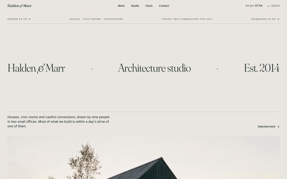 Halden & Marr template